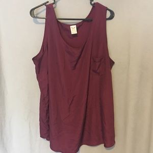Burgundy tank